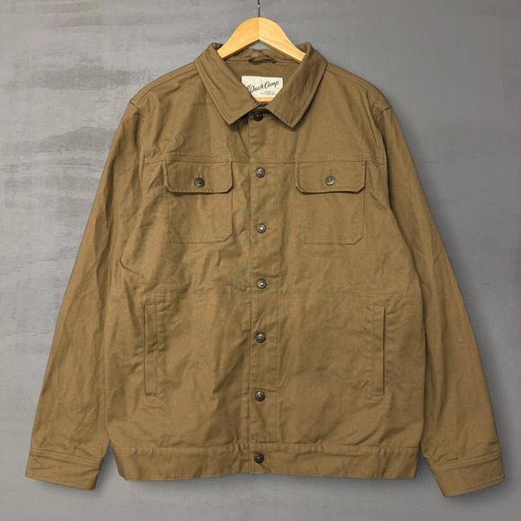 Duck Camp Other - Duck Camp Barn Jacket Brown Canvas Field Utility Chore Coat Shirt XL